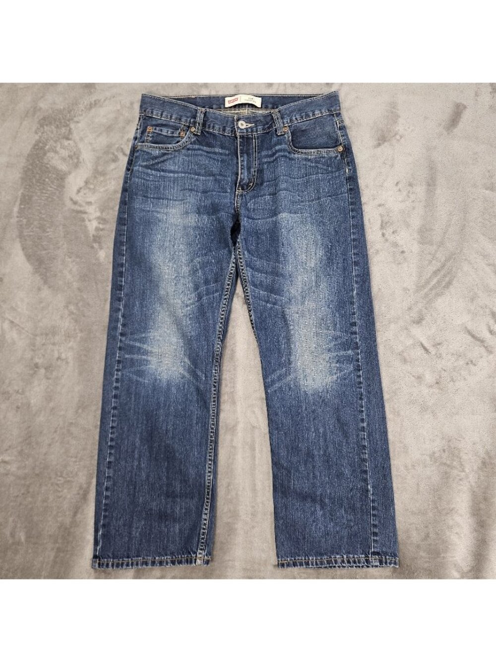 Levis 514 Boys Jeans 14 H Husky 33 X 28 Stretch Cotton Straight Dark Western